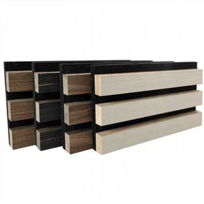 Panel Akustik Veneer Slat MDF
